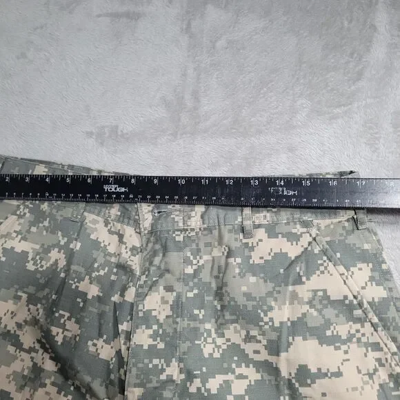 US Army ACU Cargo Pants Mens Medium Regular Green Camo Ripstop Made In USA - Picture 5 of 16